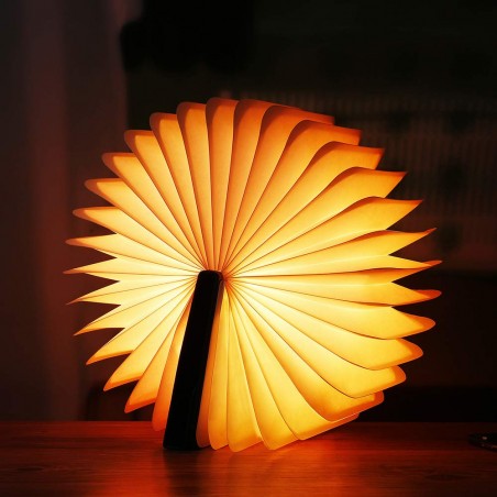 Lampada led ruotabile a fisarmonica faldoni luminosi  22x16x2.5cm attacco usb