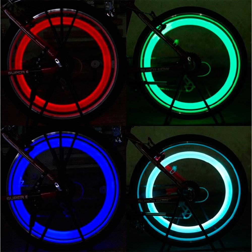 Amiispe Le luci a Ruota per Bici a LED Illuminano Le Ruote per Bici Impermeabili Antiurto fresche Decorazioni Colorate luci Illuminazione Multicolore 
