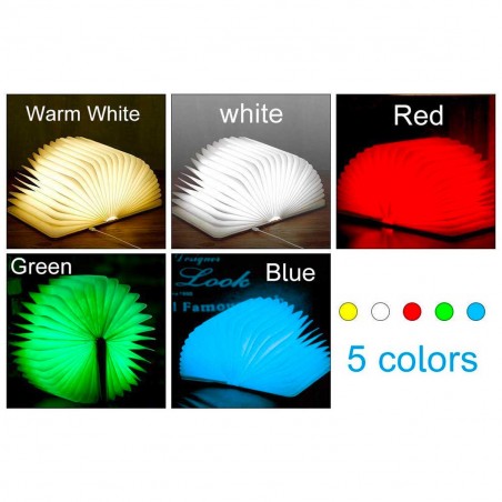 Lampada led ruotabile a fisarmonica faldoni luminosi 14,5x10,5x2.5cm