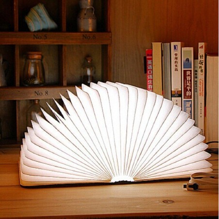 Lampada led ruotabile a fisarmonica faldoni luminosi 14,5x10,5x2.5cm