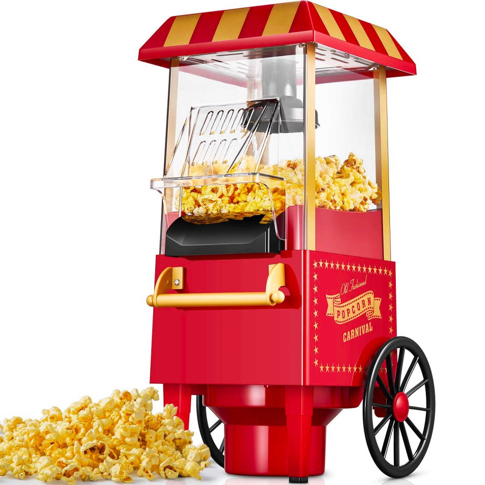 Macchina pop corn vintage PYRAMIDEA PCM1200 ad aria calda senza olio 1200W A+++