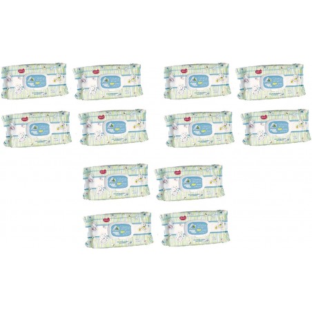 12x Pack da 72 Salviettine Igienizzanti Dealo Baby pH 5.5 con Aloe disinfettanti