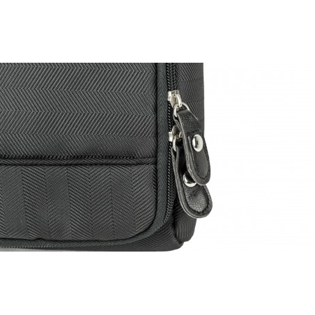 Mini borsa multifunzione da viaggio ELEVEN 18x8x21 cm cerniera e gancio  Nera