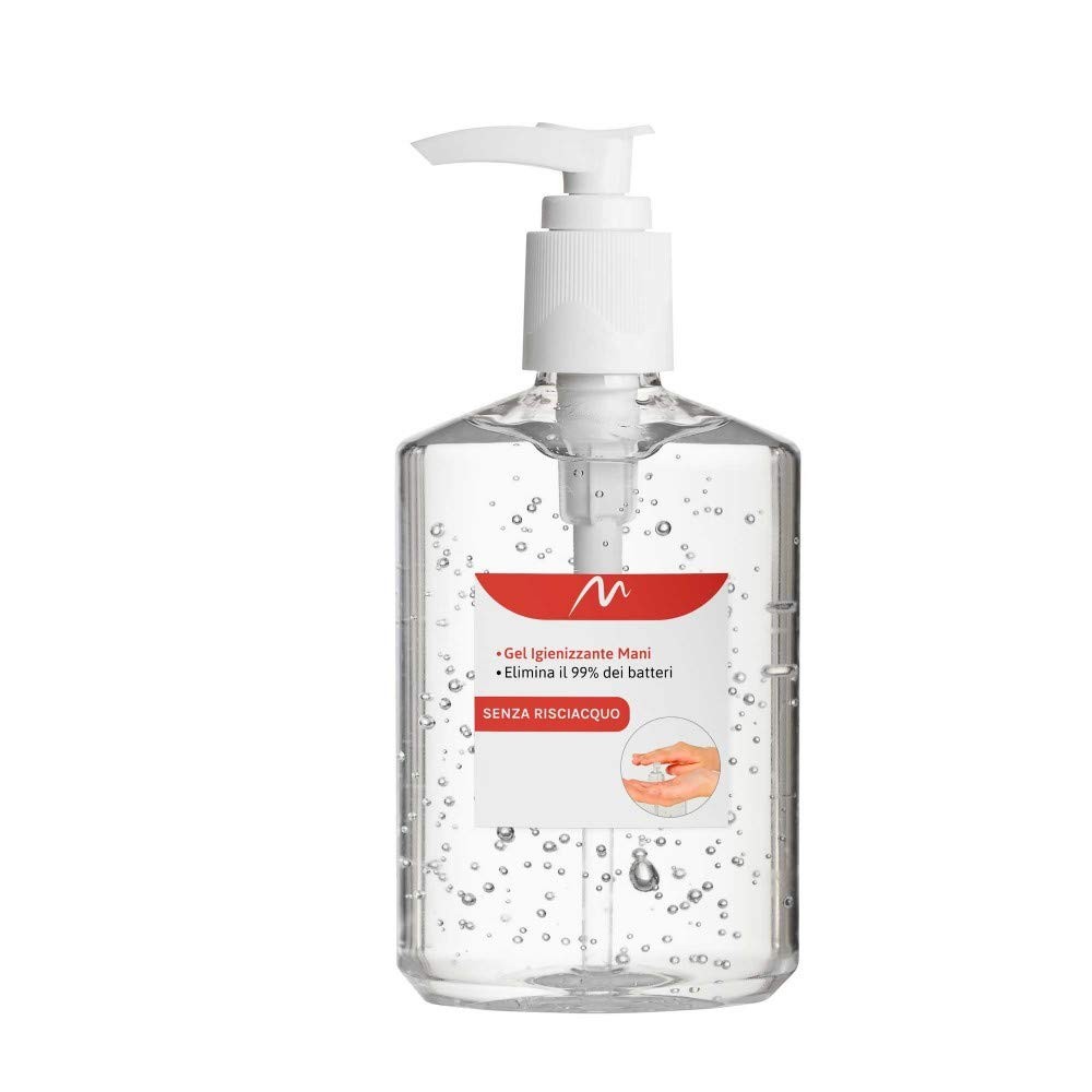 GEL Igienizzante Mani sanificante senza risciacquo gel con dosatore 500 ml