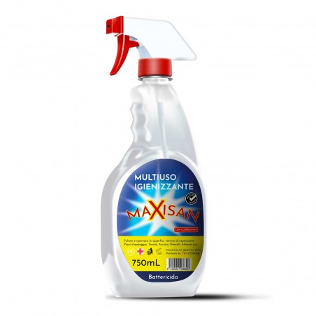 Pack 4 pz MAXISAN Multiuso Igienizzante Superfici 750ml Sanificante Clorexidina