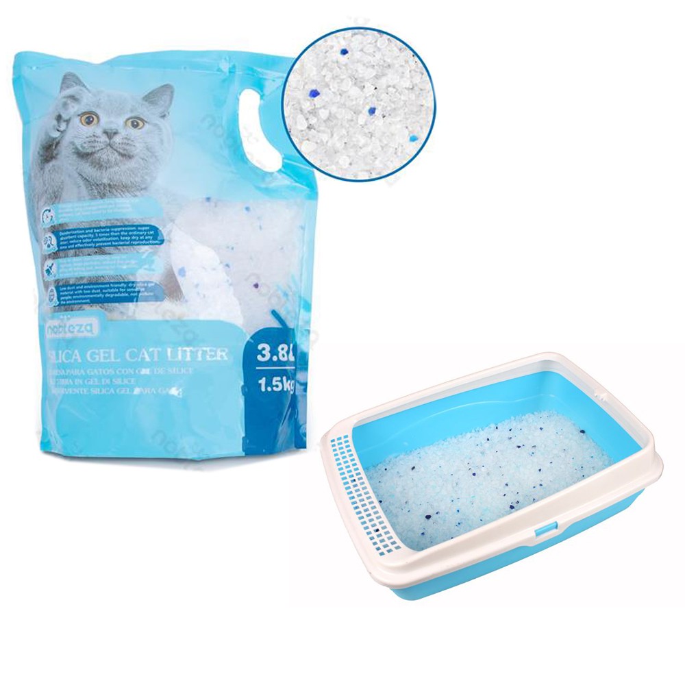 Lettiera igienica al gel di silicio 043767 per gatti e animali domestici 3,8 Lt