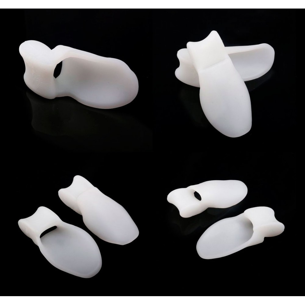Coppia di supporti protezione in gel con divaricatore per alluce valgo sollievo immediato notte e giorno unisex e universale