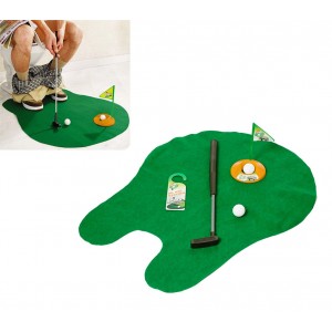 Image of Gioco golf da bagno minigolf toilette set da gioco completo svago e divertimento 8013745484938
