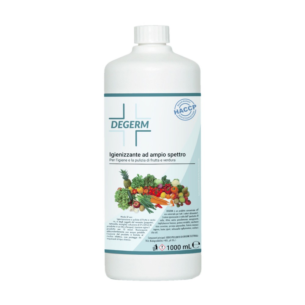 Image of DEGERM sanificante igienizzante per lavare frutta e verdura 1 LT bio igiene052