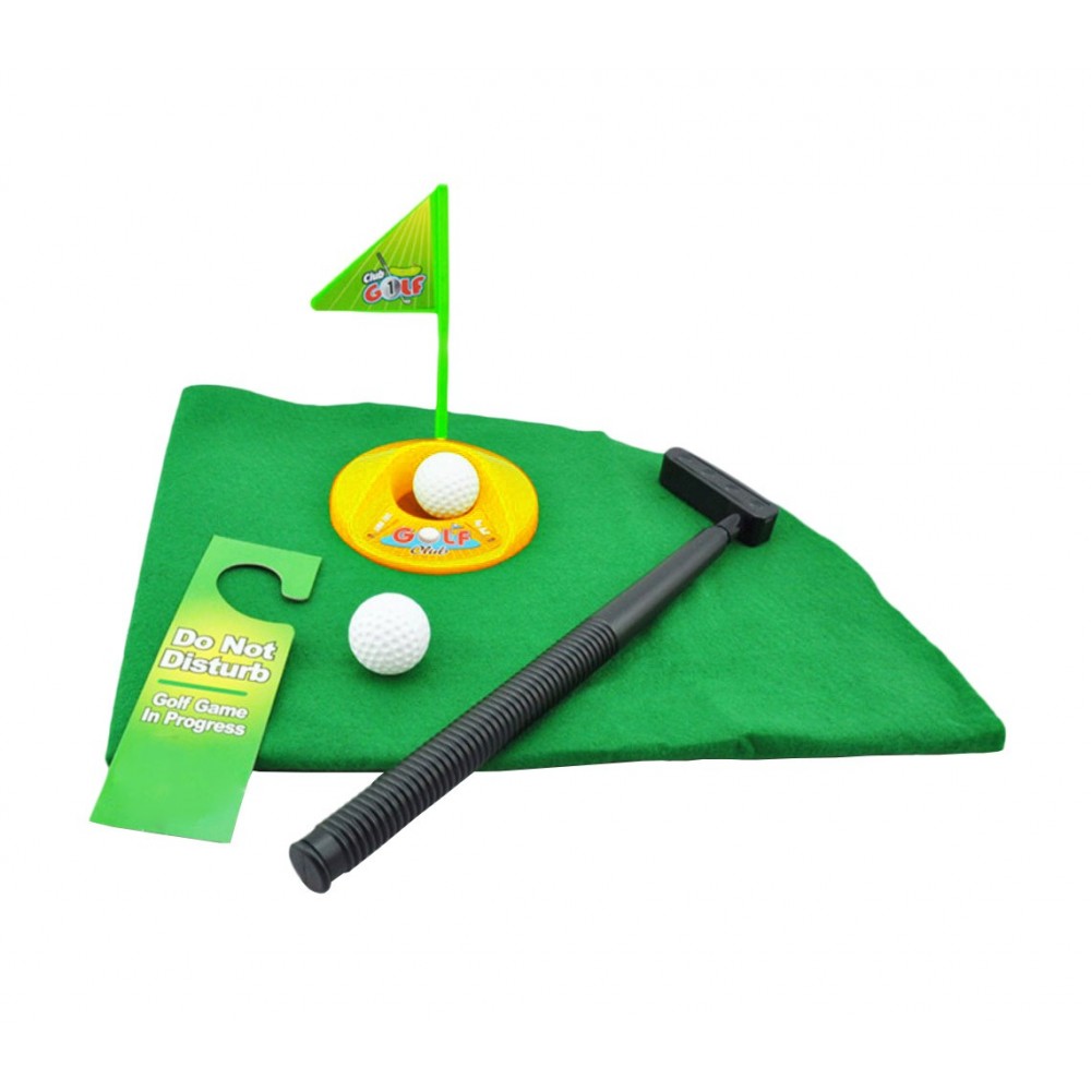 Gioco gioco golf da bagno minigolf da toilette set da gioco completo svago e divertimento