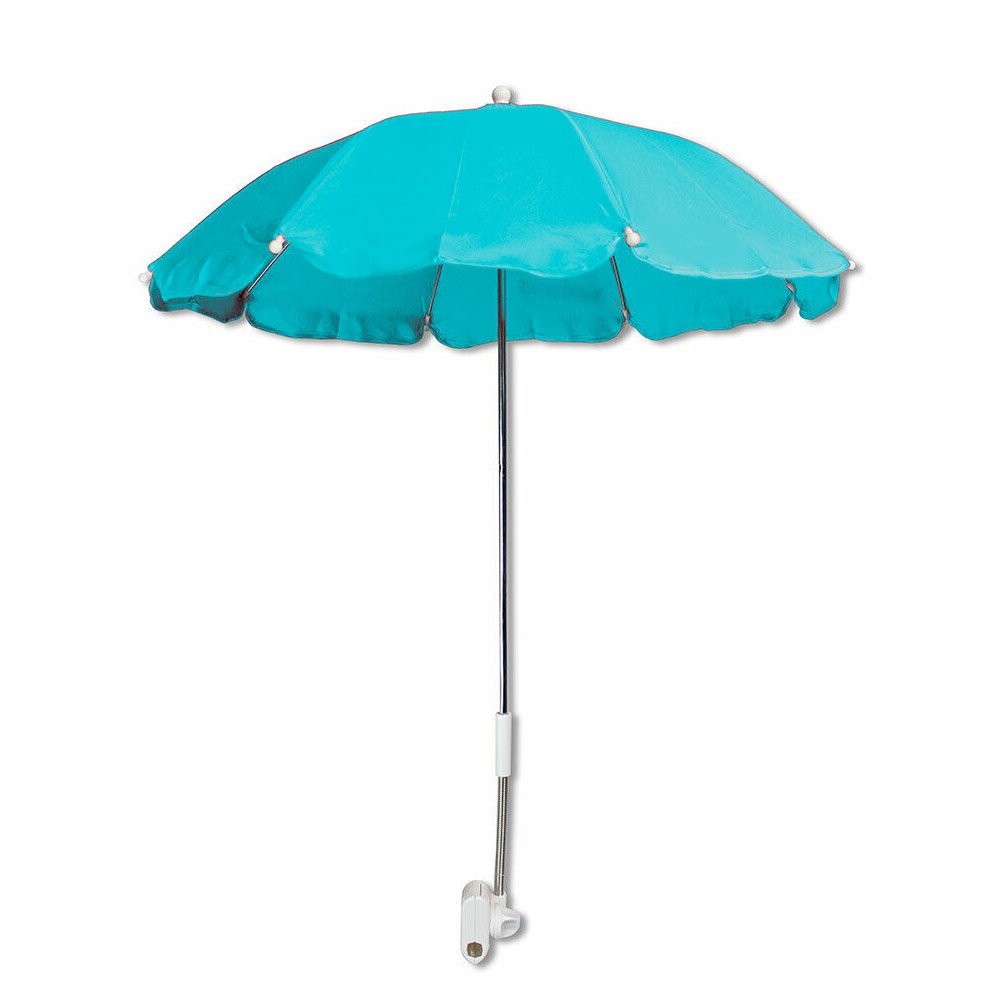 Ombrellino parasole passeggino o lettino con pinza 263181 diametro 70cm Azzurro
