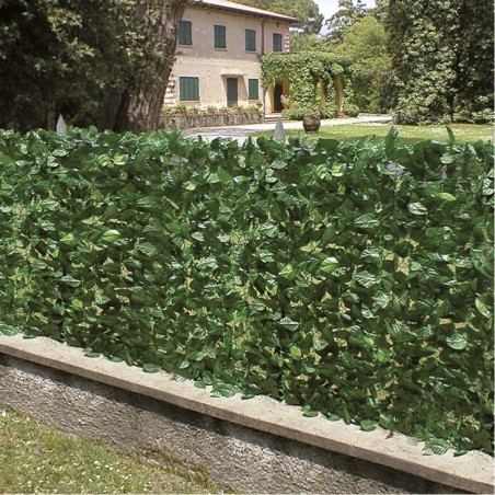 Siepe Sintetica Artificiale Edera Decorazione da Giardino Rotolo da 3x1mt