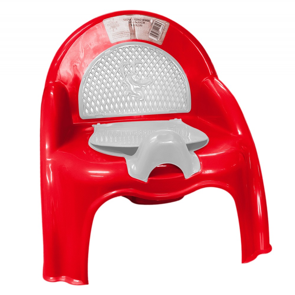 Sedia Vasino Bimbi 170023 interno removibile con sportellino 32x30x30cm 5 colori