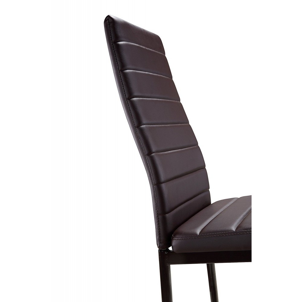 Set di 6 sedie in Ecopelle Modern Design PENNY...