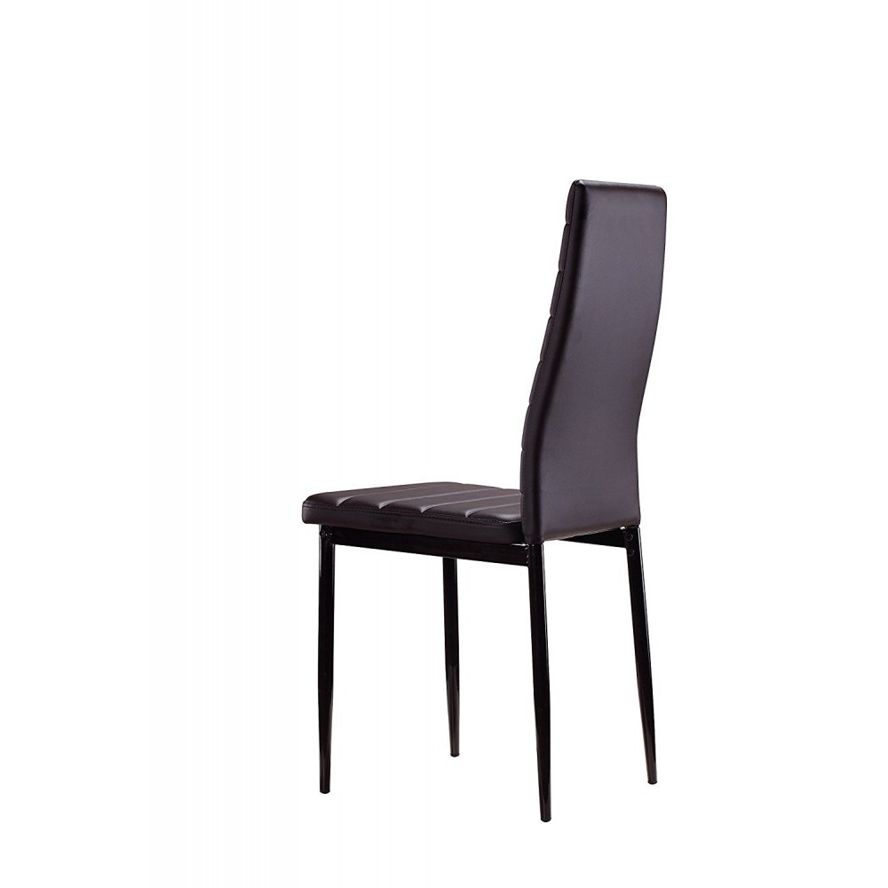 Set di 6 sedie in Ecopelle Modern Design PENNY...