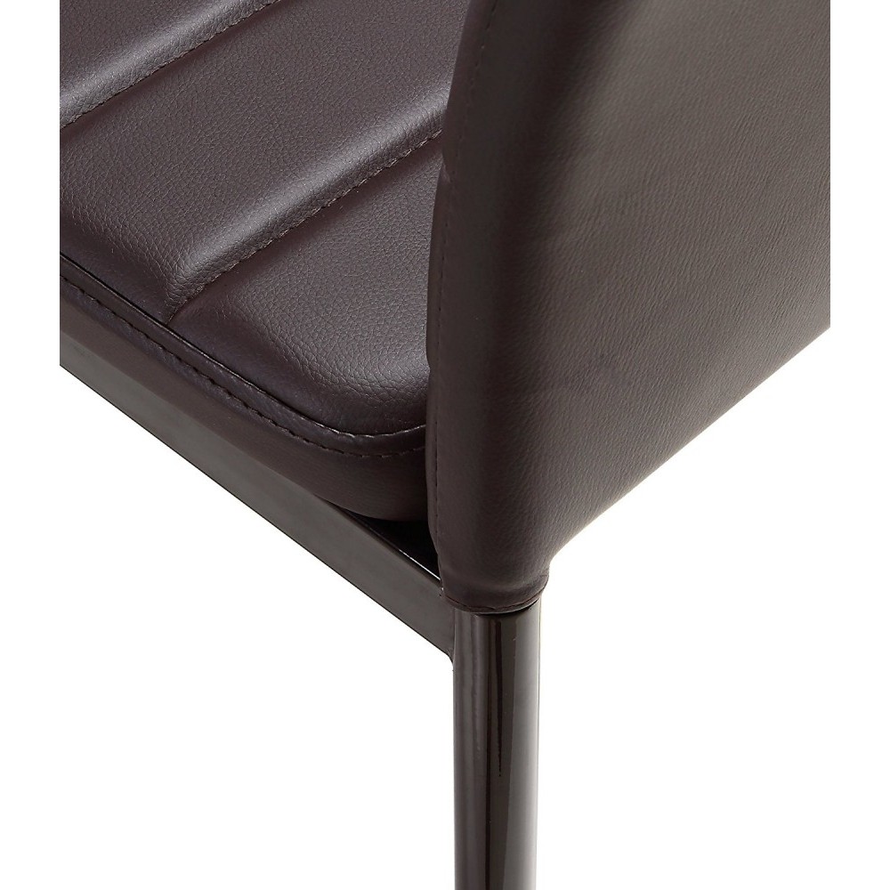 Set di 6 sedie in Ecopelle Modern Design PENNY...