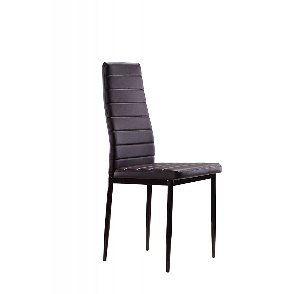 Set di 6 sedie in Ecopelle Modern Design PENNY...