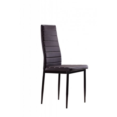 Set di 6 sedie in Ecopelle Modern Design PENNY Seduta imbottita 41x45x98,5cm