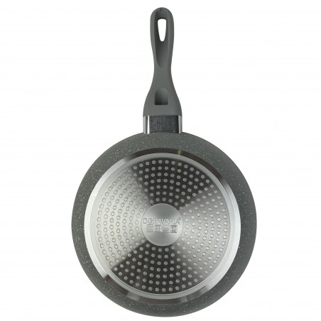 Set di 3 Padelle 255003 DGBavaria 6Pz 20-24-28 in pietra con coperchi induzione