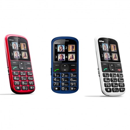 Halo 2 Cellulare per anziani doppia batteria e base di ricarica 2.2" tasto SOS