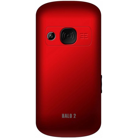 Halo 2 Cellulare per anziani doppia batteria e base di ricarica 2.2" tasto SOS