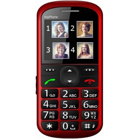 Halo 2 Cellulare per anziani doppia batteria e base di ricarica 2.2" tasto SOS