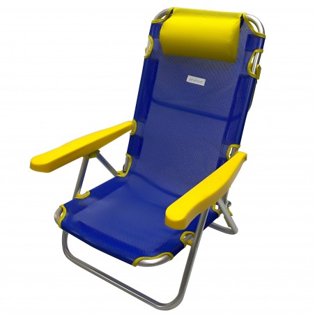 Spiaggina piegevole reclinabile ONSHORE 427668 da spiaggia in textilene colorate