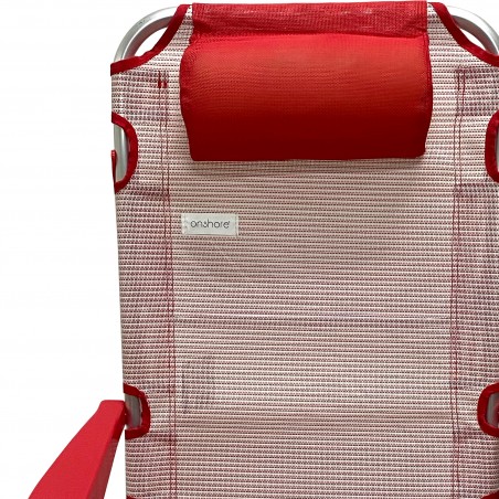 Spiaggina reclinabile ONSHORE in alluminio 545119 da spiaggia textilene