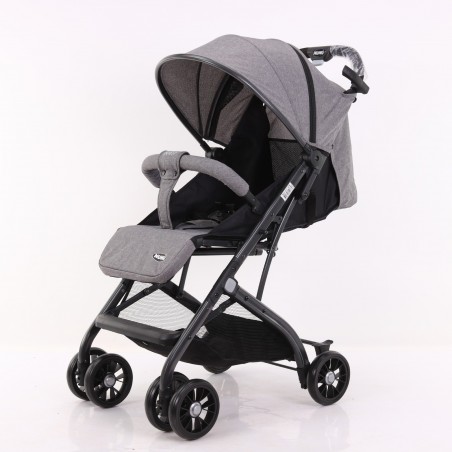 Passeggino NUNU' BUGSY NU-K1-GR Linen GRAY 516643 pieghevole Trolley coprigambe