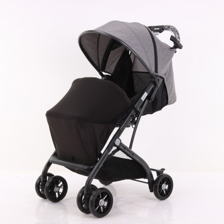 Passeggino NUNU' BUGSY NU-K1-GR Linen GRAY 516643 pieghevole Trolley coprigambe