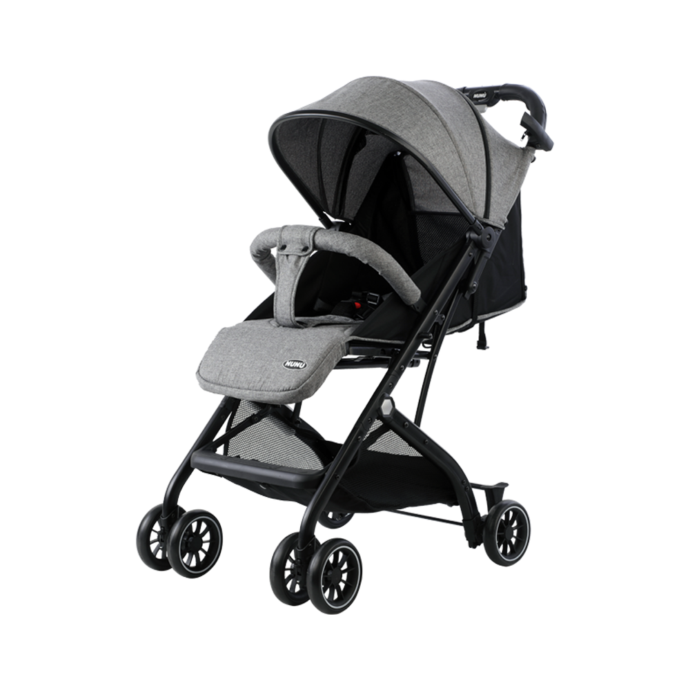 Passeggino NUNU' BUGSY NU-K1-GR Linen GRAY 516643 pieghevole Trolley coprigambe