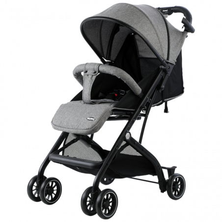 Passeggino NUNU' BUGSY NU-K1-GR Linen GRAY 516643 pieghevole Trolley coprigambe