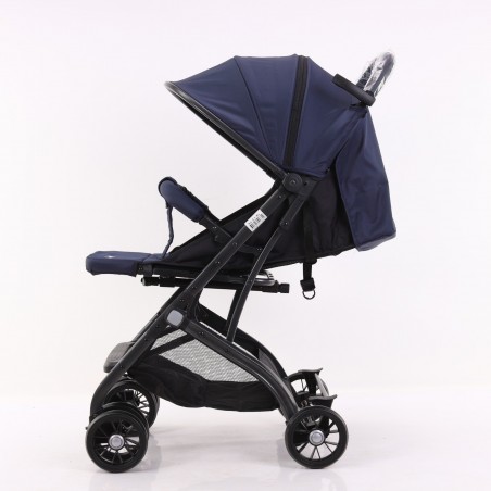 Passeggino NUNU' BUGSY NU-C1-BL color BLU pieghevole 516629  Trolley coprigambe