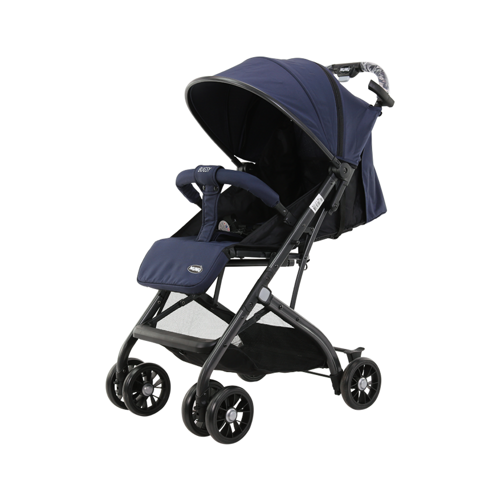 Passeggino NUNU' BUGSY NU-C1-BL color BLU pieghevole 516629  Trolley coprigambe