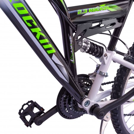 Bici 26" ROCKIN BIAMMORTIZZATA BTB26 con 2 freni e cambio shimano 12 Velocità