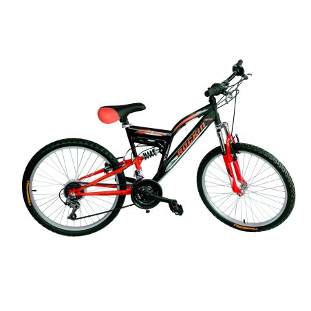 Bici 26" ROCKIN BIAMMORTIZZATA BTB26 con 2 freni e cambio shimano 12 Velocità