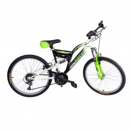 Bici 26" ROCKIN BIAMMORTIZZATA BTB26 con 2 freni e cambio shimano 12 Velocità