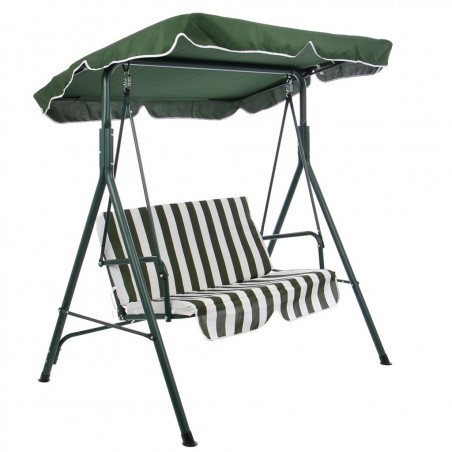 Dondolo 2 posti 349003 struttura acciaio verniciato 140x110x152cm tubolare 16mm