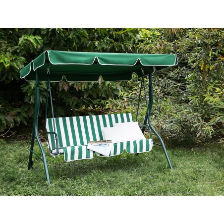 Dondolo 3 posti 349001 struttura acciaio verniciato 170x110x152cm tubolare 16mm