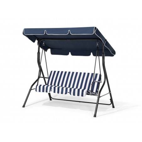 Dondolo 3 posti 349001 struttura acciaio verniciato 170x110x152cm tubolare 16mm