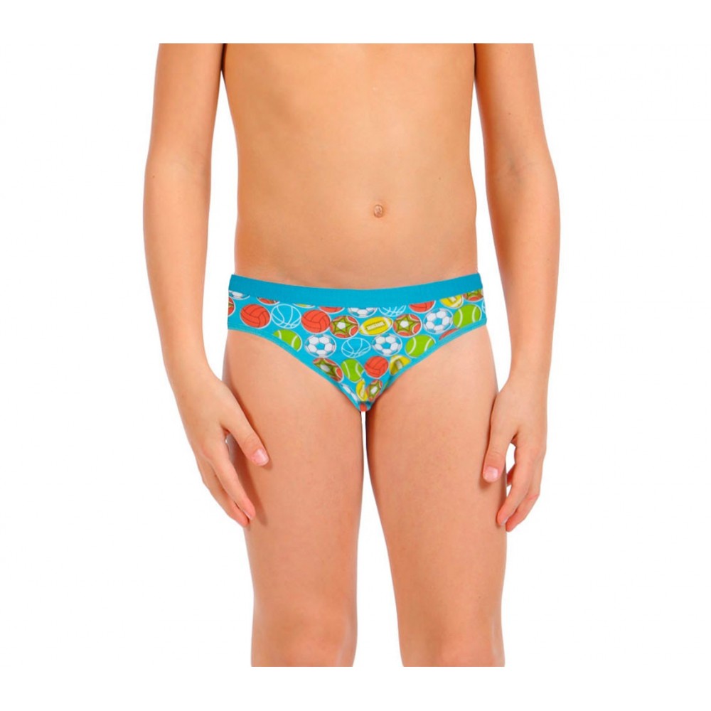 Pack di 3, 6 o 12 slip con stampe colorate per bambini da 2 a 13 anni design vivace e colorato