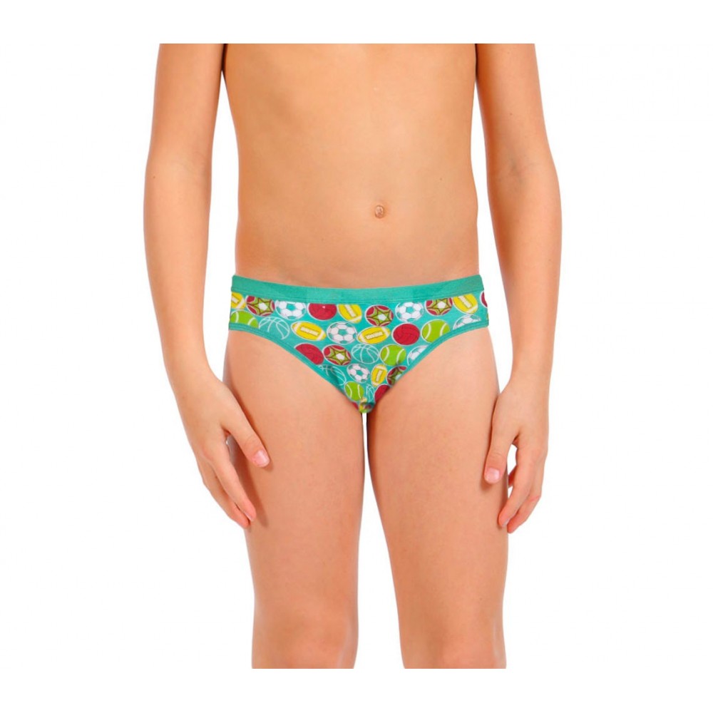 Pack di 3, 6 o 12 slip con stampe colorate per bambini da 2 a 13 anni design vivace e colorato