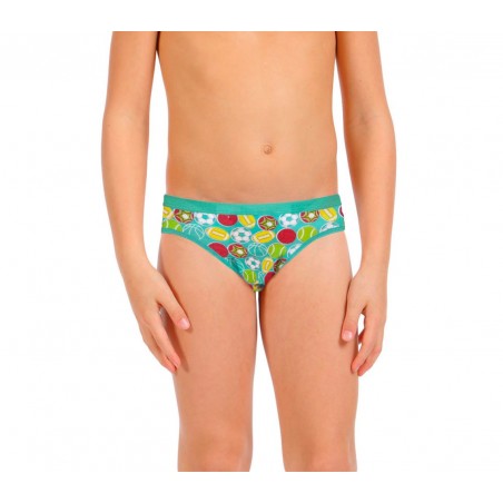 Pack di 3, 6 o 12 slip con stampe colorate per bambini da 2 a 13 anni design vivace e colorato