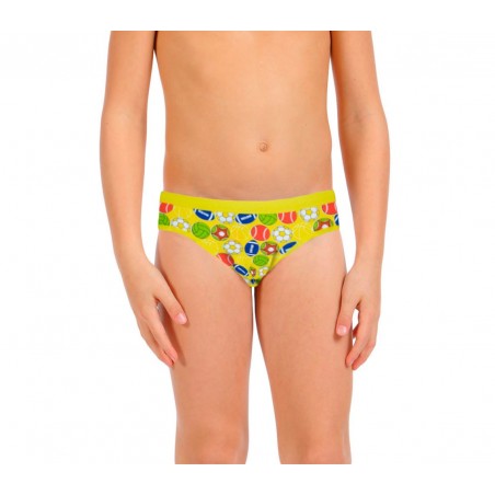 Pack di 3, 6 o 12 slip con stampe colorate per bambini da 2 a 13 anni design vivace e colorato