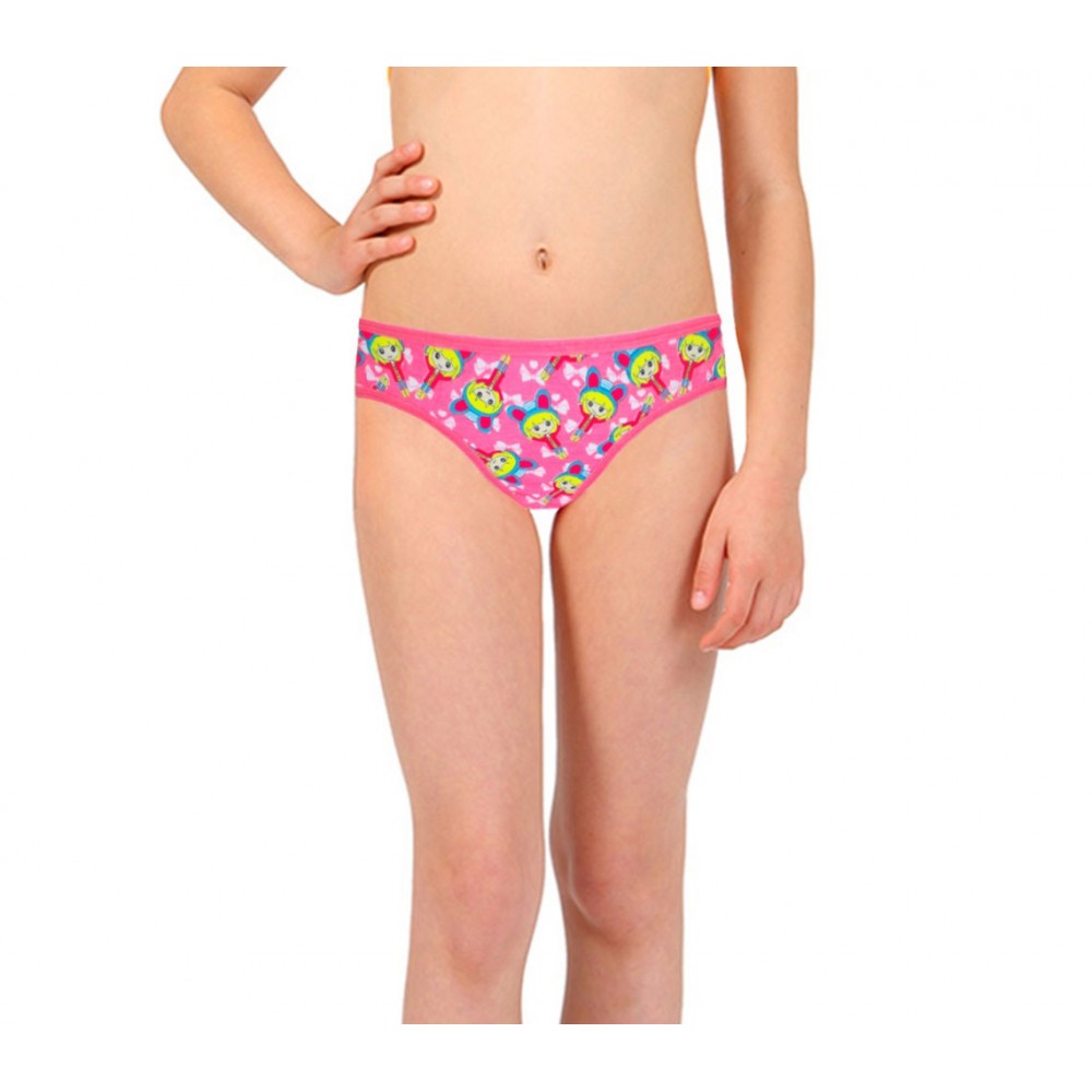 Pack di 12 slip con stampe colorate per bambine da 2 a 13 anni design vivace e allegro