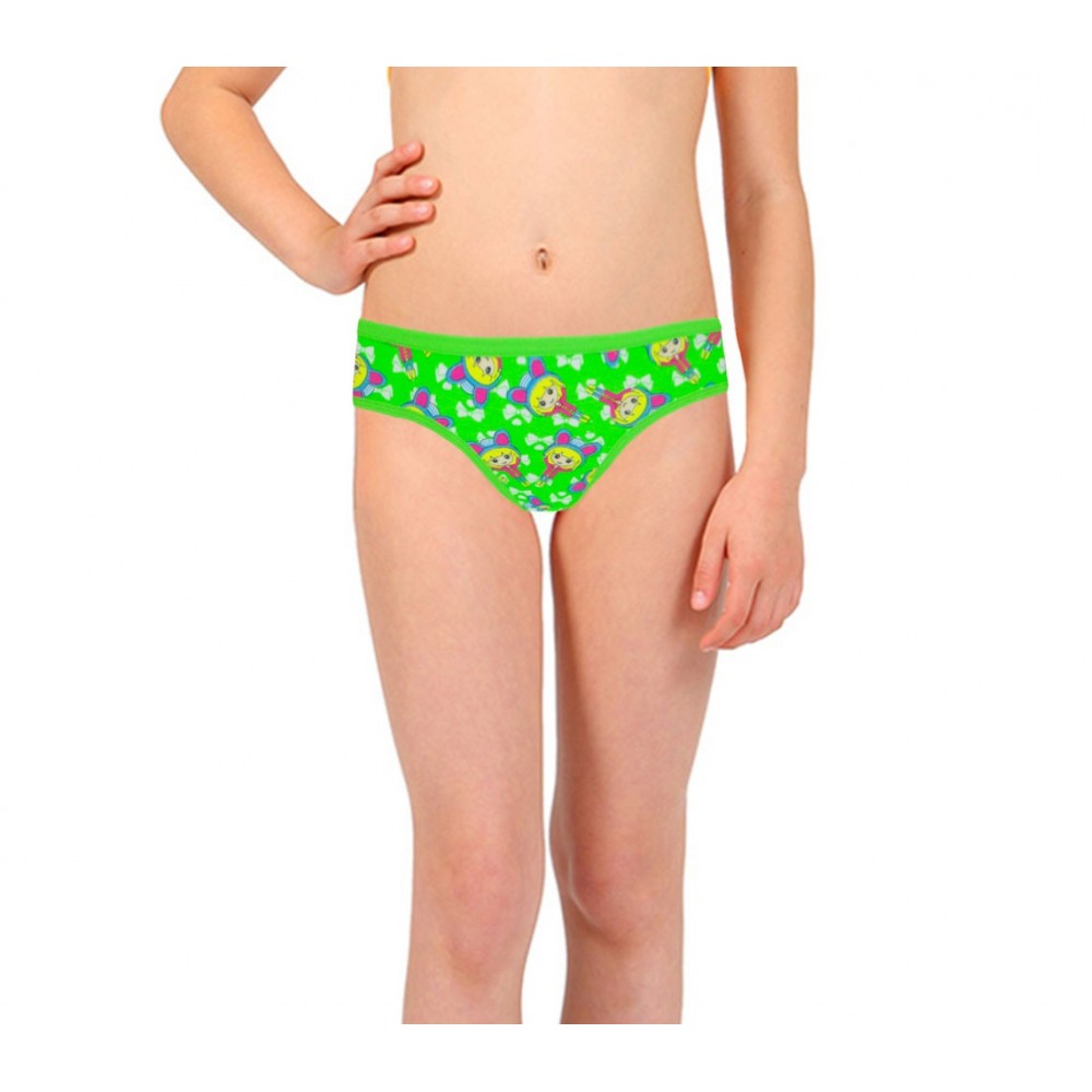 Pack di 12 slip con stampe colorate per bambine da 2 a 13 anni design vivace e allegro