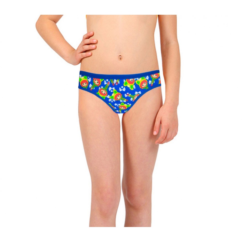 Pack di 12 slip con stampe colorate per bambine da 2 a 13 anni design vivace e allegro