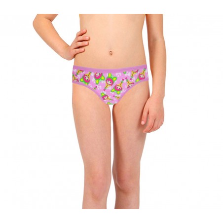 Pack di 12 slip con stampe colorate per bambine da 2 a 13 anni design vivace e allegro