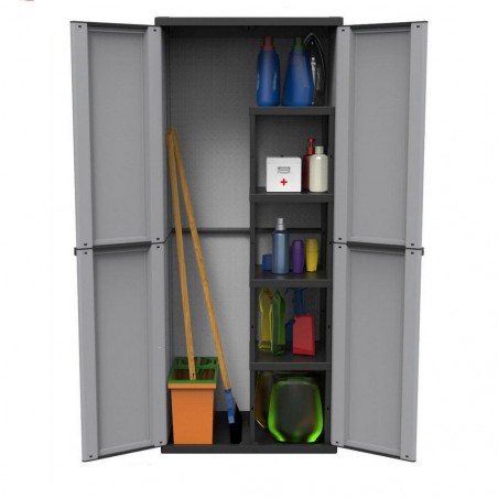 Armadio portascope alto 68x40x168h cm art 9234 mobile in pvc plastica resina