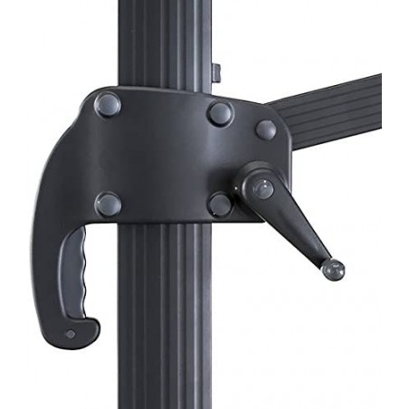 Ombrellone Quadrato VENEZIA Telo 3x3mt Ecru' con Braccio Decentrato Retrattile